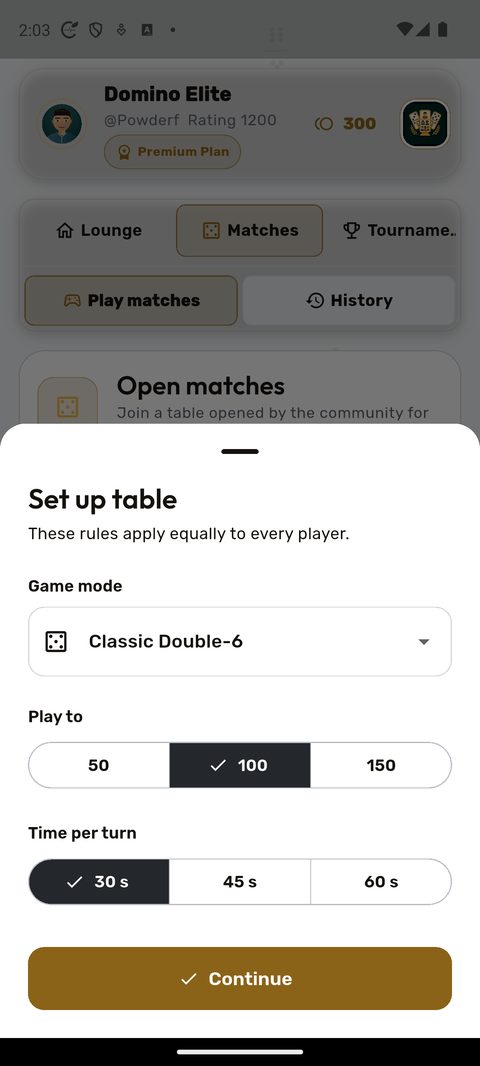 Configure an online table