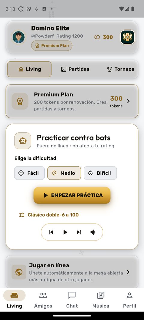 Living de Domino Elite